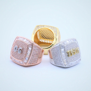 Collection de bijoux fins Bague personnalisée Hip Hop pour femme Design tendance Fabriqué en argent sterling 925 plaqué or rose IGI Diamants - Product Image 5