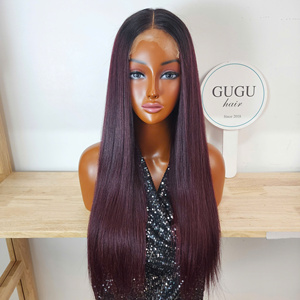 COMBO 4/10 <b>WIGS</b> 2X6, 5x5 LACE FRONT <b>WIG</b> <b>LONG</b> STRAIGHT 100% VIRGIN HUMAN HAIR VIETNAMESE TRANSPARENT LACE - Product Image 5