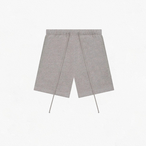 Shorts Bermuda en tricot uni pour hommes grandes tailles, taille à cordon de serrage, décontractés, taille mi-haute - Product Image 4