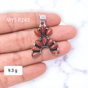 จี้เงินแท้ 925 รูปดอกดาเลียสีฟ้าคราม ทำด้วยมือ ราคาขายส่ง เครื่องประดับดีไซน์เนอร์ จี้ขายส่งจำนวนมาก - Product Image 2