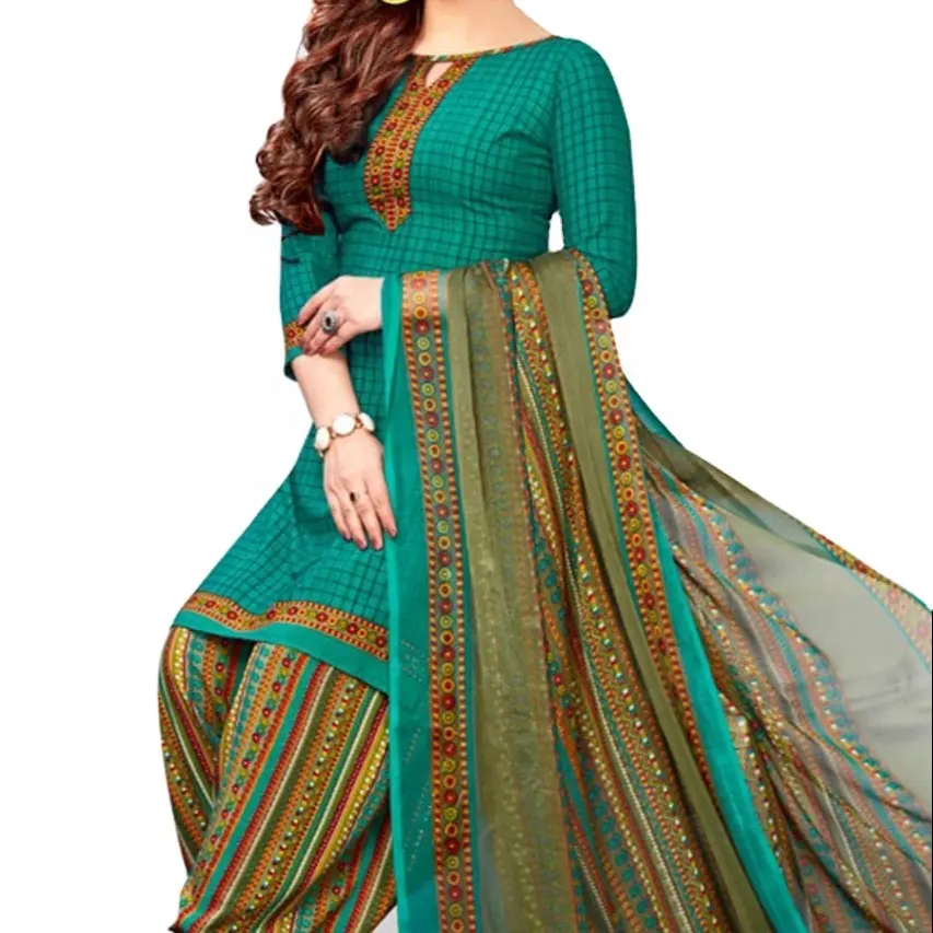 מעצב Patiyala חליפות לנשים יומי ללבוש כותנה קמיז Kameez Punjabi אחרונות חליפת שמלת 2022 מחיר סביר שמלות הודו