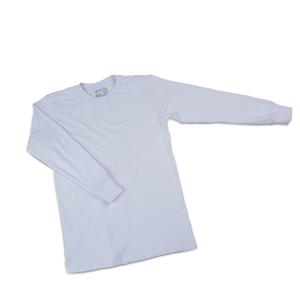 Camiseta térmica de invierno para hombre, transpirable, informal, 280 GSM, sin cuello, de color liso, de manga larga, de punto, de algodón elástico, cálida, para usar como capa base. - Product Image 5