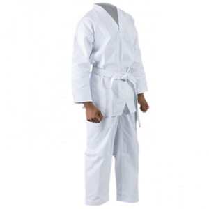 Kimono de judo de qualité export, 100 % coton, double tissage, durable, uniforme d'arts martiaux, vêtements d'entraînement avec logo personnalisé - Product Image 5