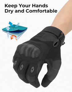Guantes de moto personalizados al por mayor con puño corto, estilo clásico, protección para nudillos, para carreras urbanas y uso diario. - Product Image 3