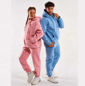 ชุดวอร์มผ้าฝ้ายแบบสวมหัวสำหรับผู้ชายชุดวิ่งมีฮู้ดโอเวอร์ไซส์ซัก2ชิ้นใช้ได้ทั้งชายและหญิง - Product Image 6