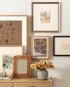 Natural Rattan Picture <b>Frame</b> Rectangular Handmade Natural Finish Eco Friendly Photo <b>Frame</b> Wholesale Bulk Supplier Home Decor - Product Image 4