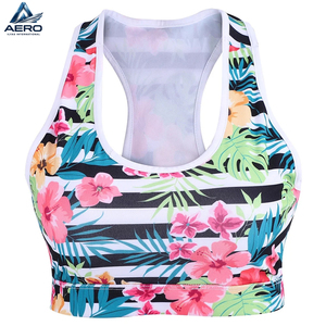 <b>Leaf</b> Pattern Custom Made OEM ODM Service Latest Style Good Quality Unique Design New Trendy Product Women Wear Gym Bra - Product Image 1