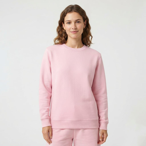 Sudadera de Forro Polar de Manga Larga para Mujer de la Mejor Calidad, Corte Regular, Cuello Redondo, Decoración Personalizada, Ropa Casual - Product Image 1