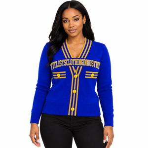 Pulls à col en V 2026 pour les sororités/fraternités/écoles/collèges/universités, cardigans tricotés unisexes - Product Image 2