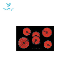 Table <span class=keywords><strong>de</strong></span> <span class=keywords><strong>cuisson</strong></span> à induction multi-brûleurs encastrable en céramique pour usage commercial et domestique avec fonction <span class=keywords><strong>de</strong></span> chauffage par ondes lumineuses et <span class=keywords><strong>de</strong></span> réservation <span class=keywords><strong>de</strong></span> temps - Product Image 5