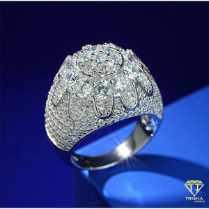 Anillo de Diamante Cultivado en Laboratorio de Plata 925 de Lujo con Brillo Intenso para Compradores de Joyería al por Mayor - Product Image 2