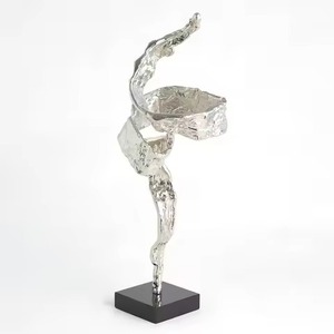 Elegant <b>Decorative</b> Showpiece Metal Sculpture Modern Art Figurine Living Room Office <b>Table</b> <b>Decor</b> Stylish Accent - Product Image 6