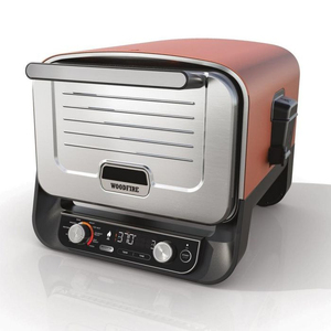 100% NEW Woodfire OO101UK <b>Electric</b> Outdoor Oven - Brown & Silver Outdoor <b>Electric</b> Roaster Oven, Pizza Oven & <b>BBQ</b> Smoker - Product Image 5