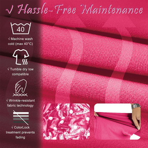 Ensemble de tenue médicale rose personnalisé pour femme 2026 – Uniforme d'hôpital, pantalon en polyester tricoté et haut à manches courtes pour infirmières - Product Image 6