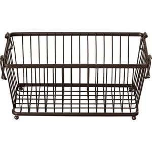 Black And vintage Wire Storage <b>Basket</b> Bowl Rustic Style Multi Purpose Neatening Container - Product Image 6