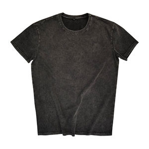 Camiseta Premium de Algodón para Hombre 2026, Transpirable, de Secado Rápido, Diseño Sólido con Lavado Ácido, Tejido de Punto de Alta Calidad, MOQ Bajo Digital - Product Image 4