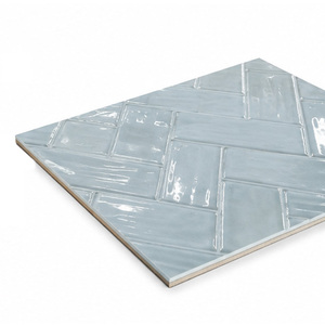 กระเบื้องบุผนังเซรามิกขนาด 30x60 ซม. รุ่นใหม่ |   กระเบื้องพิมพ์ลายดิจิทัลสีน้ำเงินเงาสำหรับห้องน้ำและห้องครัว - Product Image 1