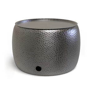 Support de tuyau d'arrosage en métal martelé robuste pour jardin, pot décoratif extérieur, rangement de tuyau d'eau de qualité supérieure - Product Image 3