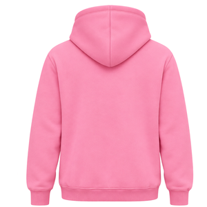   Sudadera con Capucha Clásica Rosa para Mujer con Letras de Hermandad Bordadas en Verde, Tela de Felpa Suave, Ropa Casual de Calle - Product Image 2