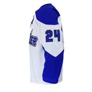 Maillot de hockey sur glace 100 % polyester de haute qualité, impression par sublimation, couleur unie, unisexe, logo personnalisé, sublimation OEM, antibactérien - Product Image 3