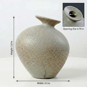 Double Checked Durable Wabi-Sabi Vase Pattern Ceramic Irregular Shape Size Ceramic <b>Table</b> <b>Top</b> Vase Custom Pattern Accepted By UO - Product Image 6