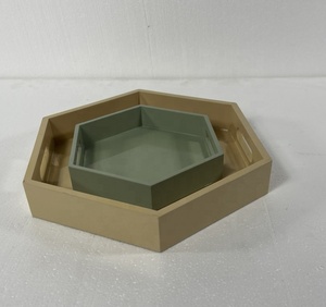 Bandeja octángulo ecológica de alta calidad superventas, bandeja decorativa de laca sostenible y eco-sostenible de Vietnam - Product Image 2