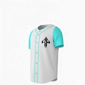 Camisetas de Béisbol con Estampado Técnico, Transpirables, de Secado Rápido, para Adultos, Cuello en V, Impresión Digital de Alta Calidad, 100% Poliéster - Product Image 5