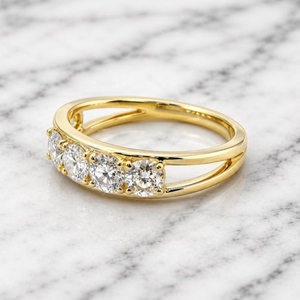 Bague pour femme en diamant de laboratoire certifié IGI, couleur F, jaune, 1,5 carat, taille ronde brillante, VS1, 18 carats, 2 grammes, diamant de laboratoire certifié IGI - Product Image 5