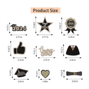 Custom Club Logo Embroidered Patches 3D <b>Puff</b> Iron On Badges for Jackets Caps <b>Bags</b> OEM Manufacturer - Product Image 2