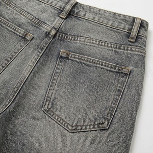 Shorts en jean tendance pour femme, taille mi-haute, super déchirés, délavés, style streetwear décontracté d'été, couleur personnalisable, mode - Product Image 5