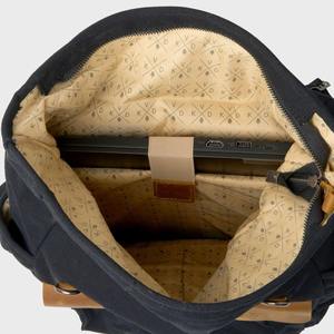 Sac à dos en cuir et toile pour voyage, travail, ordinateur portable, vente en gros, OEM, logo personnalisé, fournisseur LCB-0081 - Product Image 6