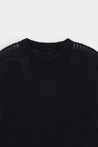 Custom Men Sleeveless Sweater Warm Knit Polyester Autumn/Winter <b>Vest</b> Black V Neck Knit <b>Vest</b> OEM Wholesale Manufacturer Supplier - Product Image 4