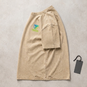 Camiseta Vintage para Hombre, Tejido de Algodón Premium, Textura Lavada, Tacto Suave, Corte Relajado, Manga Corta, Ropa Casual - Product Image 6