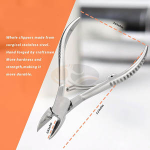 Coupe-ongles robuste pour podiatres, en acier inoxydable, pour ongles incarnés épais, coupe-ongles professionnels pour orteils et doigts, pour le soin des bébés - Product Image 2