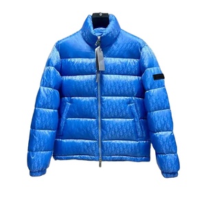 Vente en gros vestes d'hiver épaissies en duvet d'oie pour hommes veste bouffante imprimée de marque personnalisée hommes vestes à bulles rembourrées pour hommes - Product Image 1
