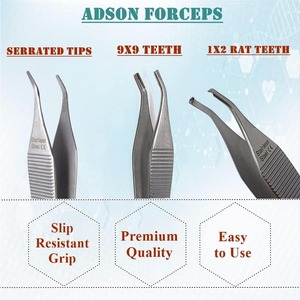 Adson Forceps set of 7 premium stainless steel quality by Fentex surgical - Product Image 4