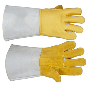 Gants de soudage industriels en cuir, 16 pouces, à manches longues, renforcés, anti-chaleur, gants de sécurité industriels en cuir - Product Image 6