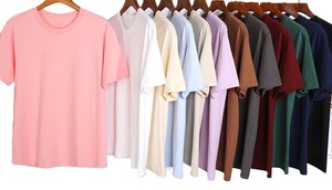 เสื้อยืดคอกลมทรงหลวม ผ้าฝ้ายแท้ 21 เส้น น้ำหนัก 200 กรัม ปักโลโก้ตามสั่ง ผลิตในโรงงานบังกลาเทศและจีน รับผลิตแบบ OEM - Product Image 2