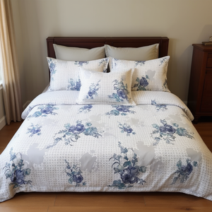 Majestic American Style Rajwada Luxe 3-Piece Cotton Fitted & Flat Sheet <b>Set</b> for King Beds - Product Image 2