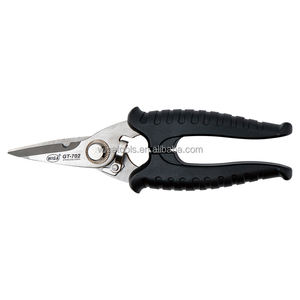 [WIGA]GT-702 Ciseaux professionnels industriels robustes en acier inoxydable à bord dentelé avec manche en métal pour bricolage - Product Image 1