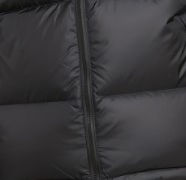 Chaqueta Acolchada de Lona Naranja y Negra Personalizada para Hombre, Transpirable, Gruesa, Cálida para Invierno, con Cierre Frontal, Logotipo, Tallas Grandes, con Capucha - Product Image 3