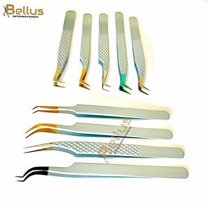 Pinzas Profesionales para Extensión de Pestañas con Punta de Fibra 45 °   90 °   Herramienta para Pestañas de Volumen Rectas y Curvas con Logotipo de Marca Personalizado - Product Image 5