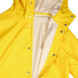 Custom Outdoor Rain Coat Unisex Rainwear Basic Style PU Rain <b>Jacket</b> Waterproof Raincoat Windproof Rain Wear - Product Image 5