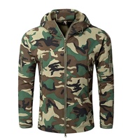Veste tactique unisexe en toile de haute qualité, doublure en laine matelassée, col montant, capuche, broderie frontale, imperméable, personnalisable, vente en gros