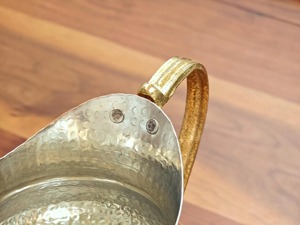 Copper Water <b>Jug</b> Hammered Finish 2.0-3.0L Stainless Steel Inner Vintage Style Durable Pitcher for <b>Drinks</b> Party Use - Product Image 5