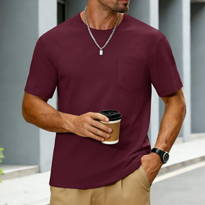 เสื้อยืดคอตตอนหนา 260 กรัม สำหรับผู้ชาย ทรงโอเวอร์ไซส์ สตรีทแวร์ สวมใส่สบาย ทรงหลวม เรียบง่าย แขนสั้น เหมาะสำหรับออกกำลังกาย เสื้อยืดผู้ชาย - Product Image 3