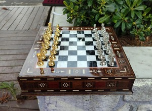 Eco-Friendly Customized Handmade Woody <b>Chess</b> <b>Set</b> High Quality Lightweight Modern Design Living Room Wedding Gift - Product Image 3