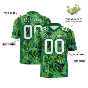 Nouveau design, meilleure qualité, maillot de football américain respirant à manches courtes, personnalisable, léger. - Product Image 4