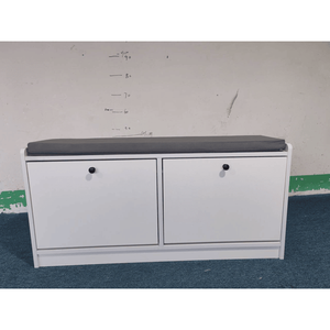 Banco de almacenamiento de zapatos, estante acolchado para zapatos de entrada y gabinete para entrada, pasillo, sala de estar y dormitorio, Banco organizador de zapatos - Product Image 5