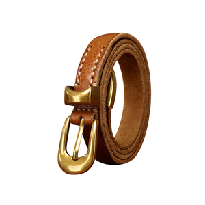 Cinturón Casual de Cuero Genuino Personalizado de la Mejor Calidad para Damas con Hebilla de Acero Resistente Disponible en Su Diseño - Product Image 5